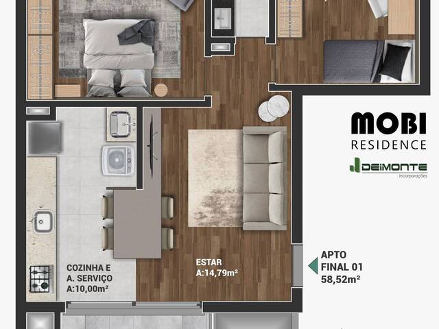 #1781 - Apartamento para Venda em Caxias do Sul - RS